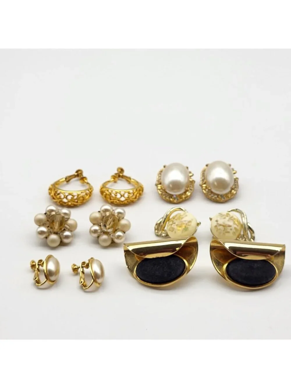 Vintage Clip Screw Back Earrings Lot Collection Coro Napier Japan & More